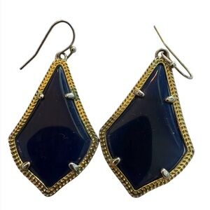 Kendra Scott Alex earrings Elegant Gold and Blue Earrings